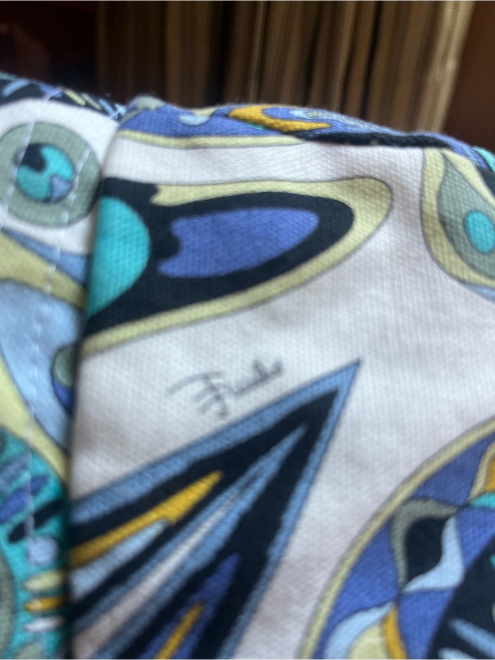 Vintage Pucci hat in a signature Paisley, print with the logo woven throughout - Picture 2 of 8